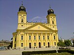 Facade of Great Protestant Church of Debrecen